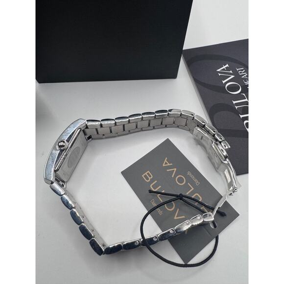 RARE Bulova Classic 96P262 Diamond Blue Dial Stainless Steel Women\'s Watch main image 4